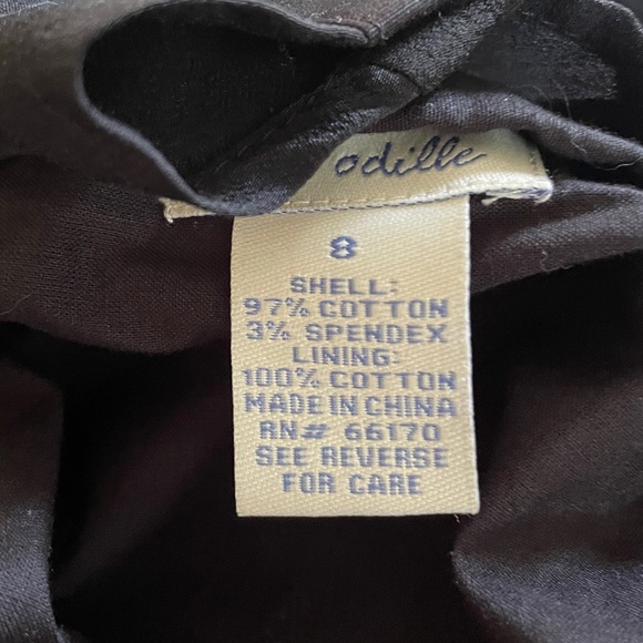 Odille Black Cotton Skirt - Picture 6 of 7